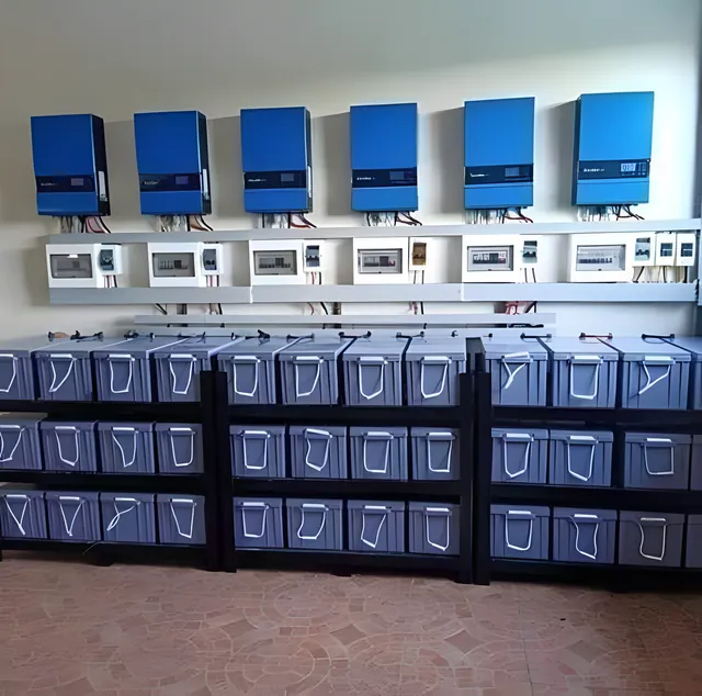 Six inverters and a full battery room