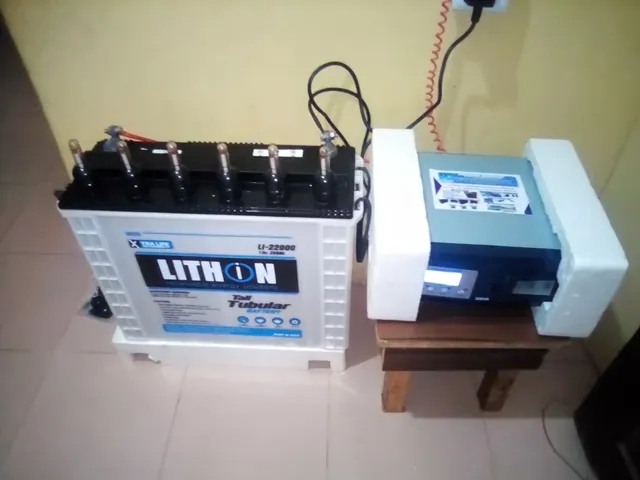 Starter inverter with a tubular battery