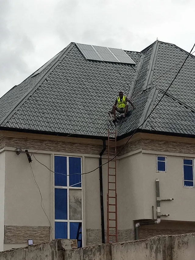 Installing panels on a stone-coated roof